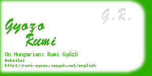 gyozo rumi business card